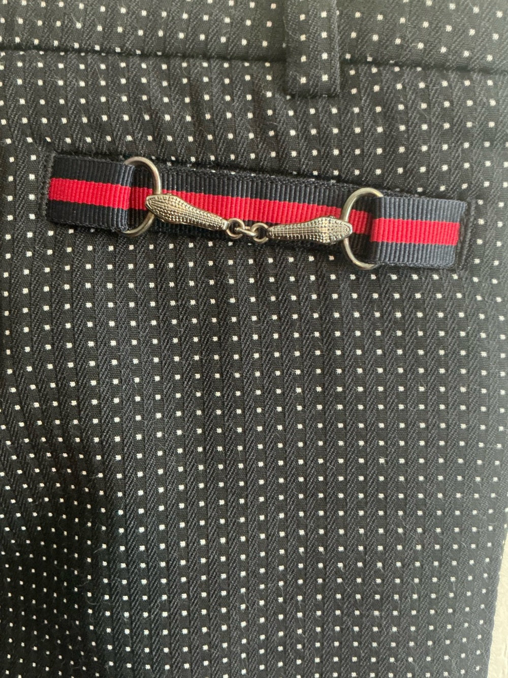 Cambio Navy Blue Dot Pattern Tailored Dress Pants Women’s - Size 12-14